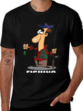 Funny Fishing Cartoon T-Shirt