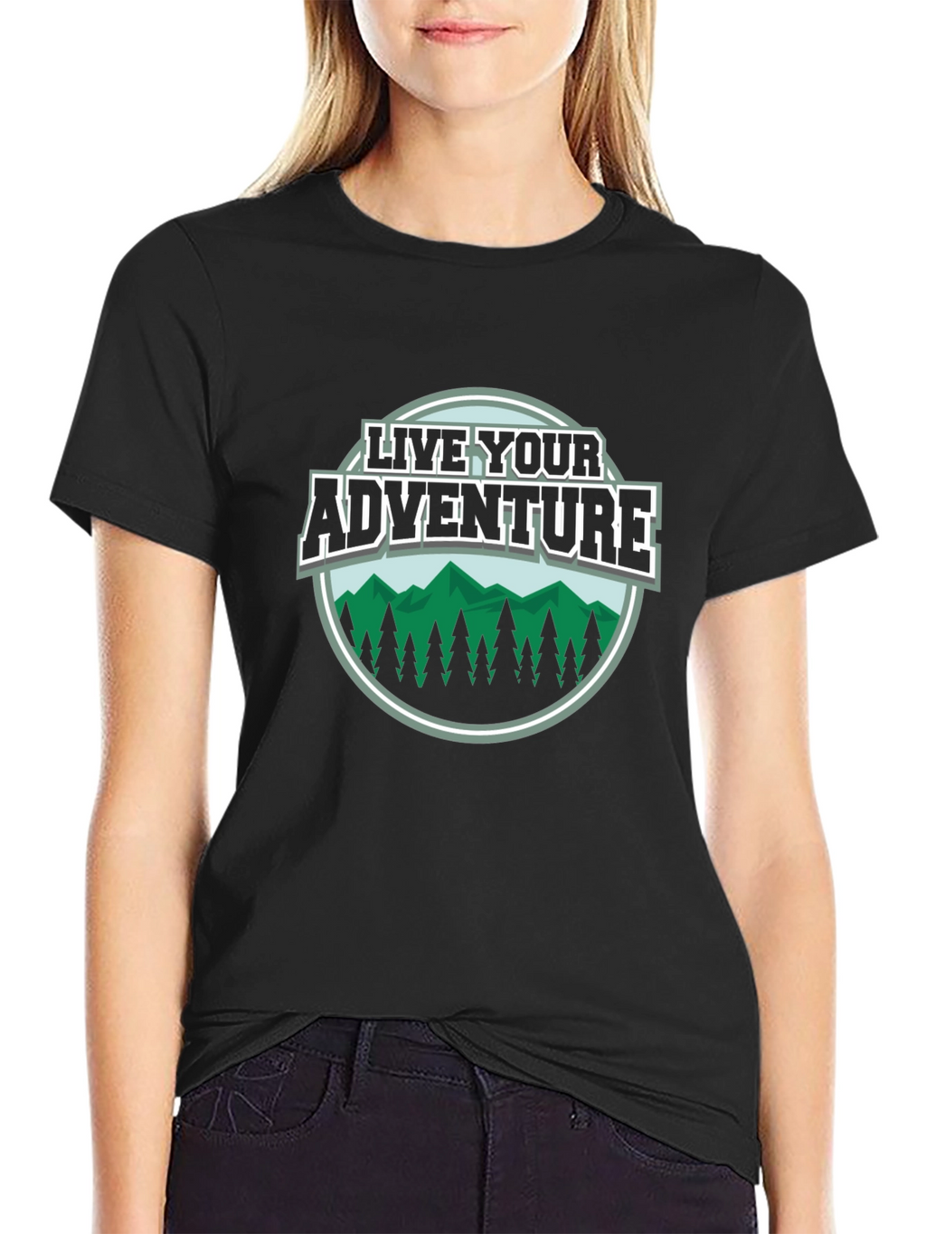 Live Your Adventure Graphic Tee - Black
