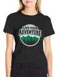 Live Your Adventure Graphic Tee - Black