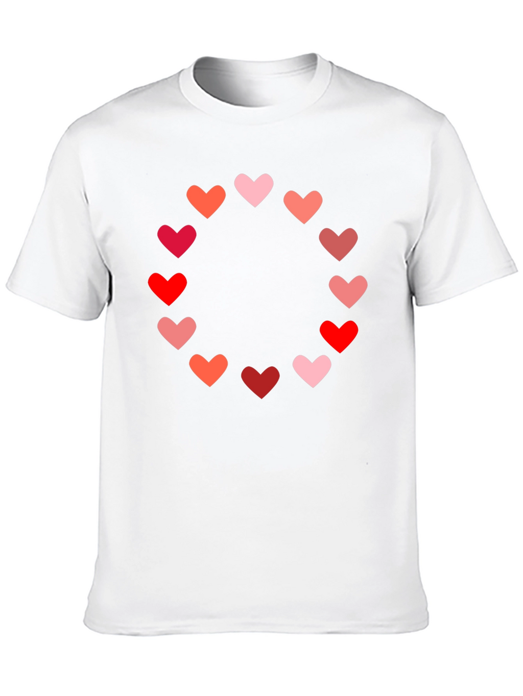 Heart Circle Graphic Tee - Black Casual Shirt