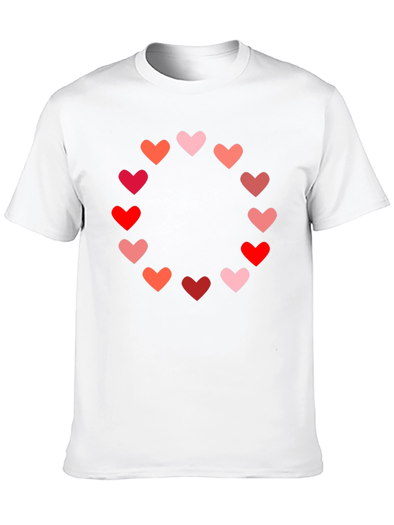 Heart Circle Graphic Tee - Black Casual Shirt
