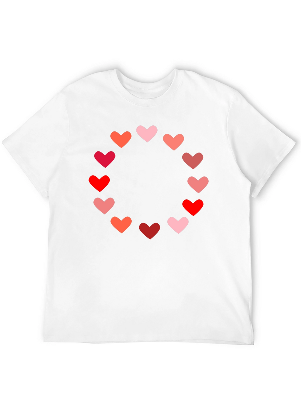 Heart Circle Graphic Tee - Black Casual Shirt