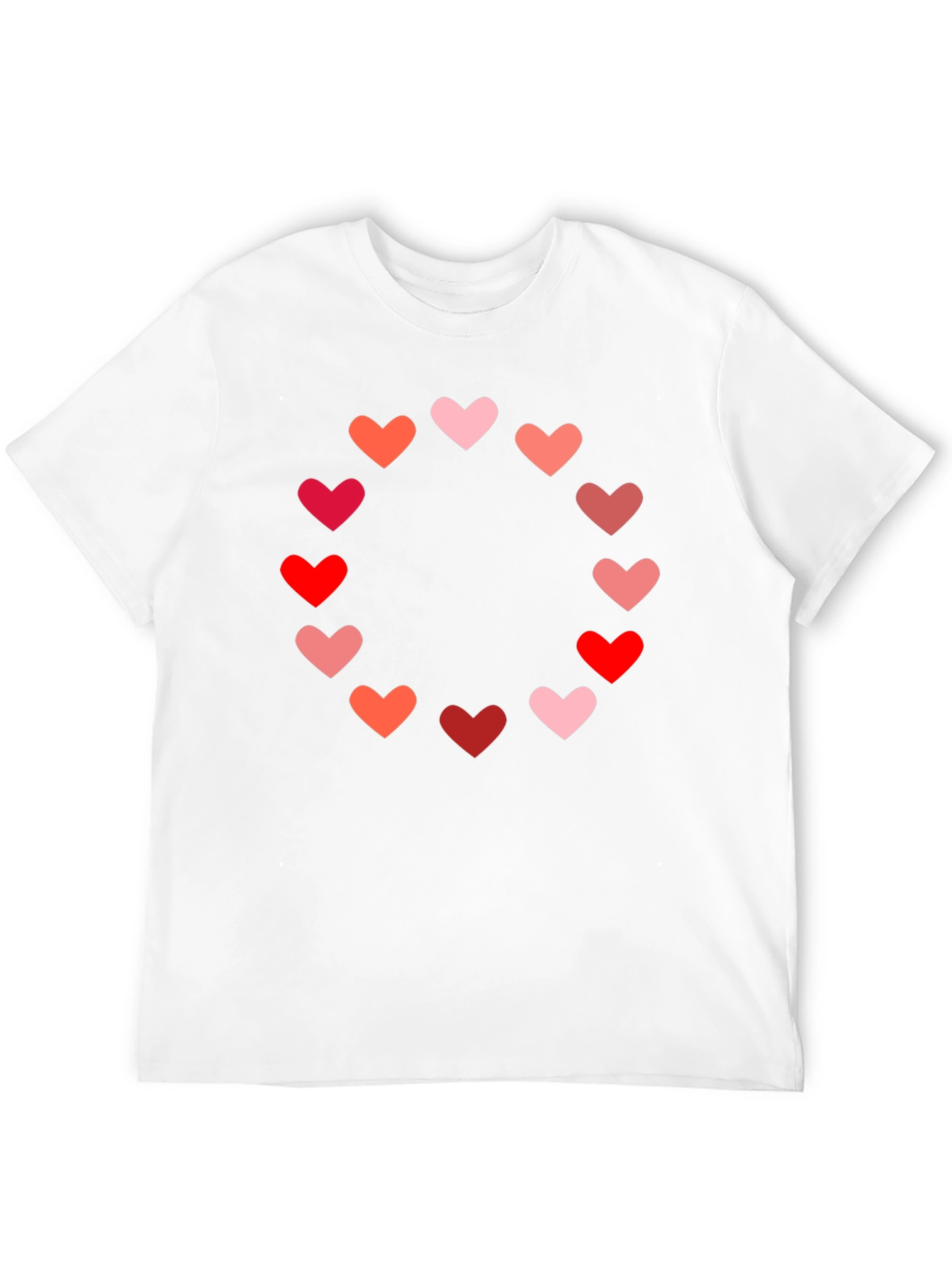Heart Circle Graphic Tee - Black Casual Shirt