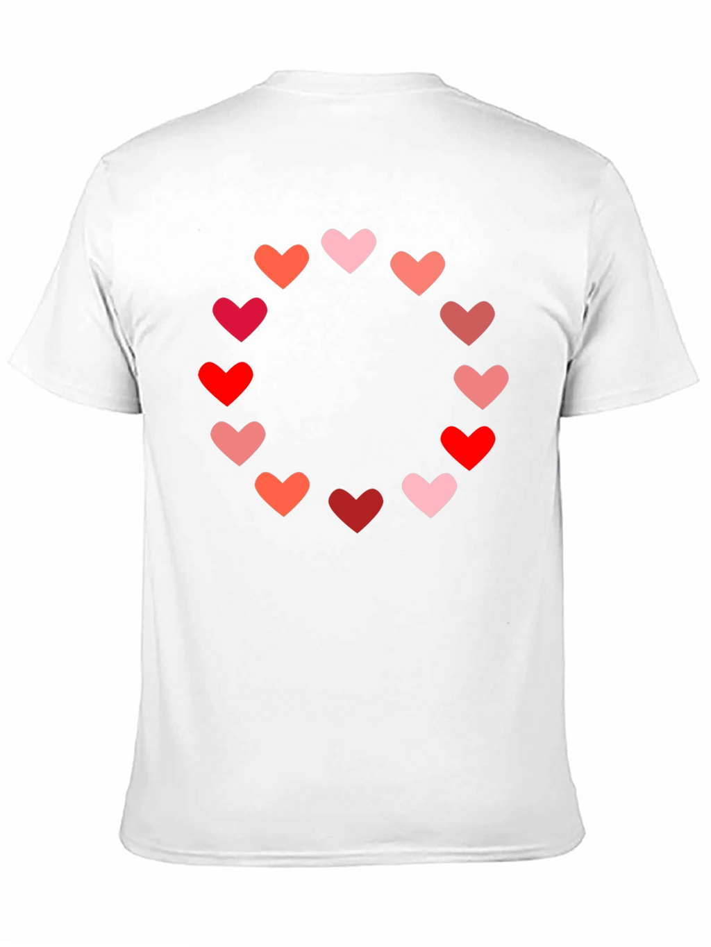 Heart Circle Graphic Tee - Black Casual Shirt