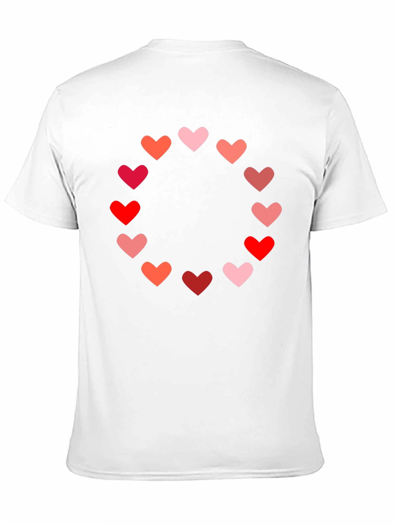 Heart Circle Graphic Tee - Black Casual Shirt