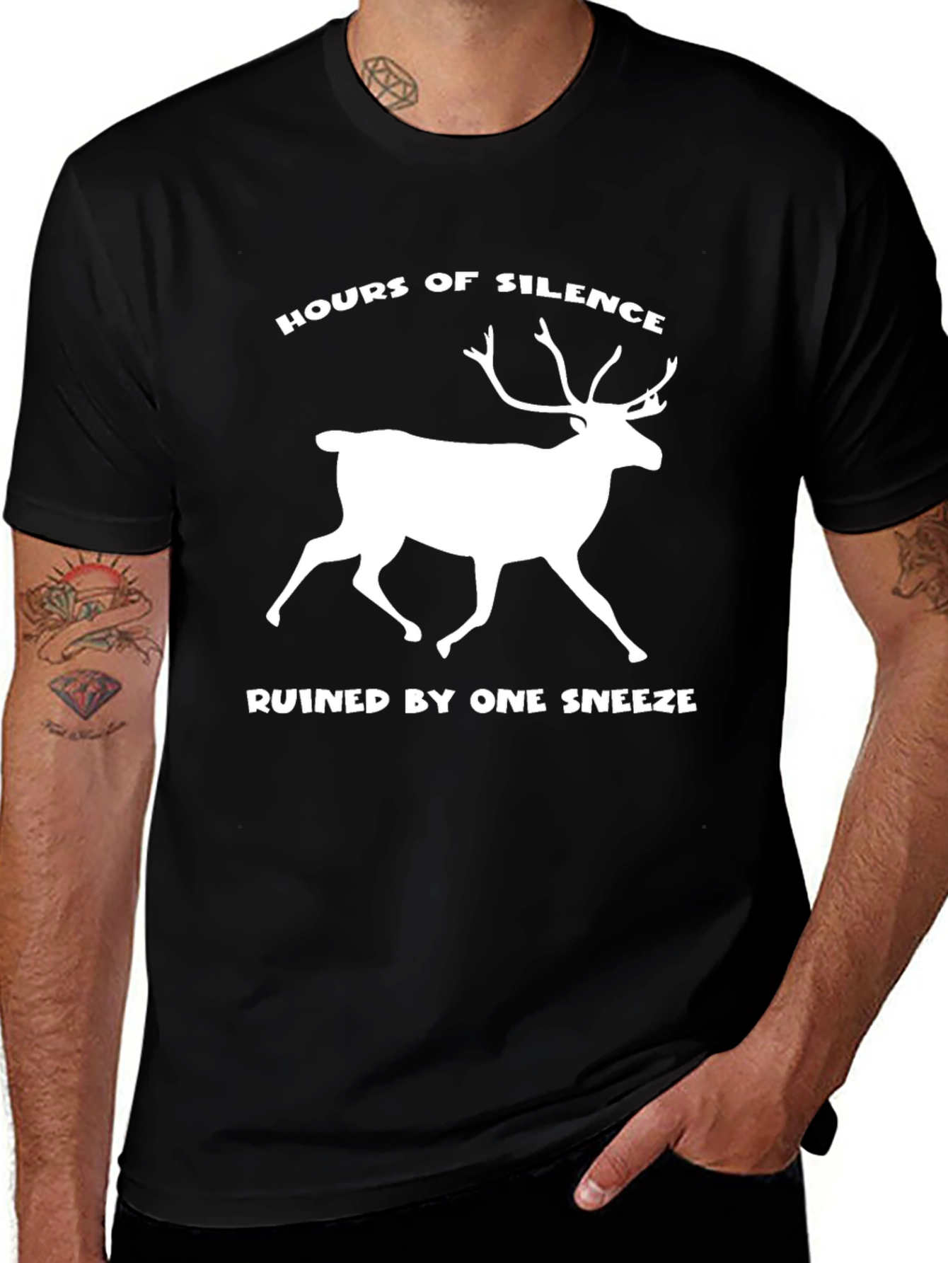Hours of Silence Reindeer T-Shirt