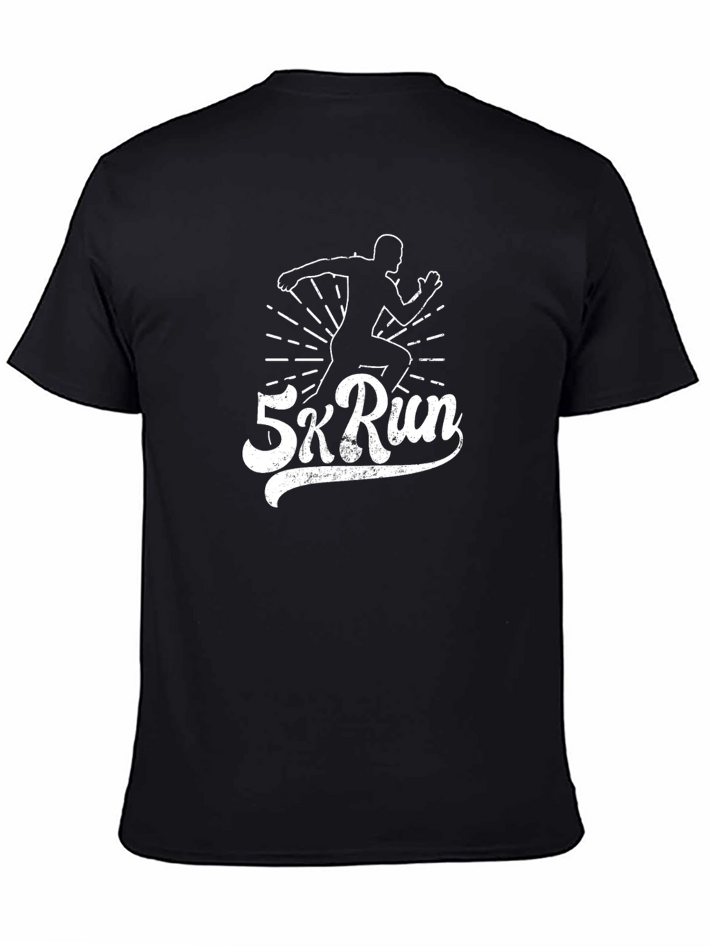 5k Run Black Graphic Tee