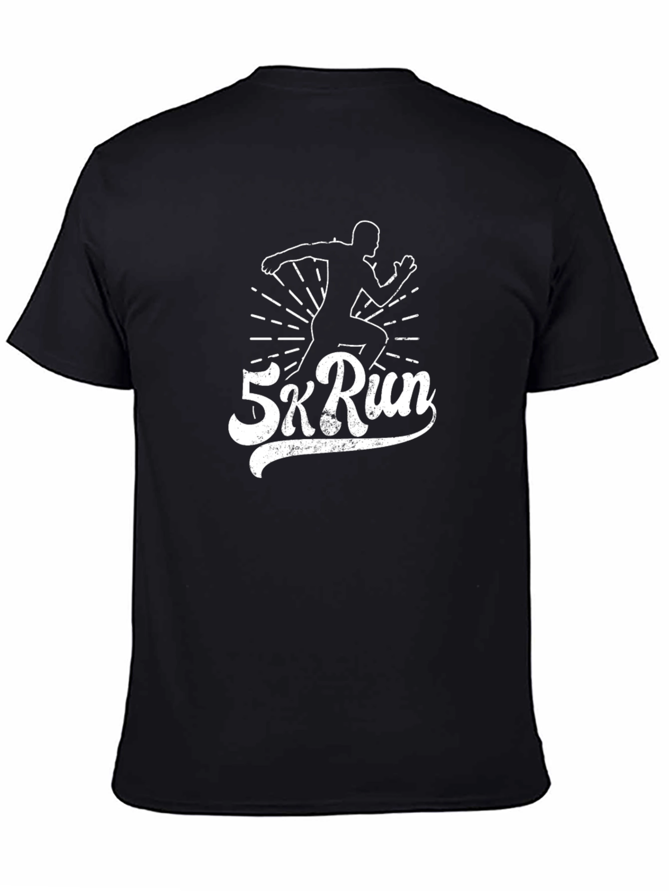 5k Run Black Graphic Tee