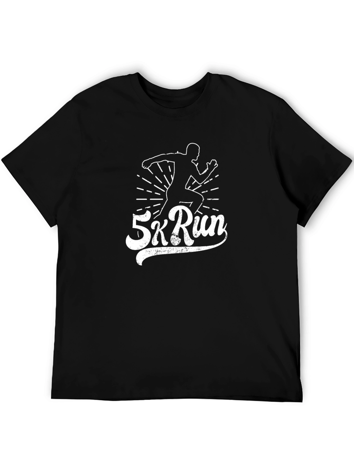 5k Run Black Graphic Tee