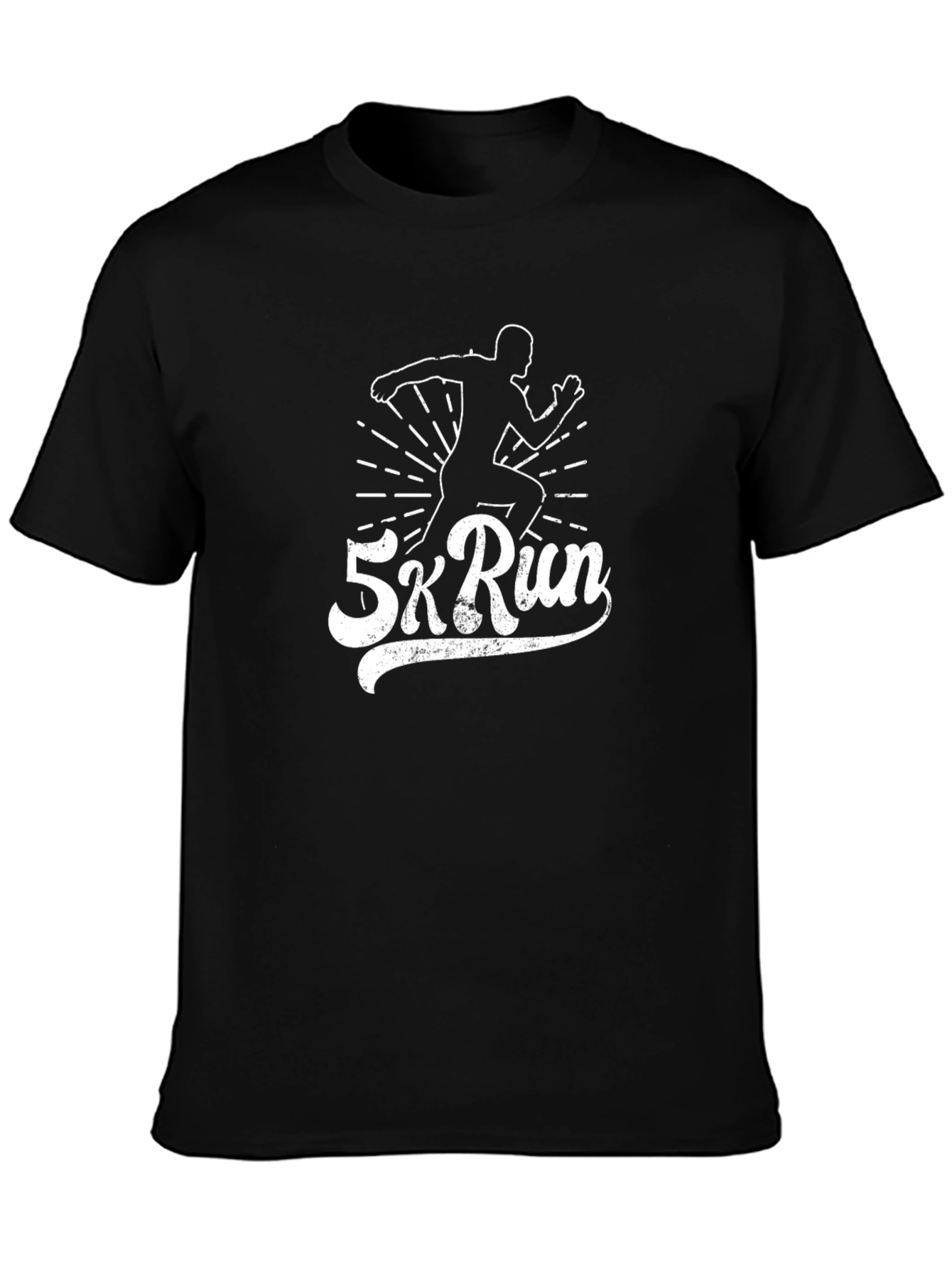 5k Run Black Graphic Tee