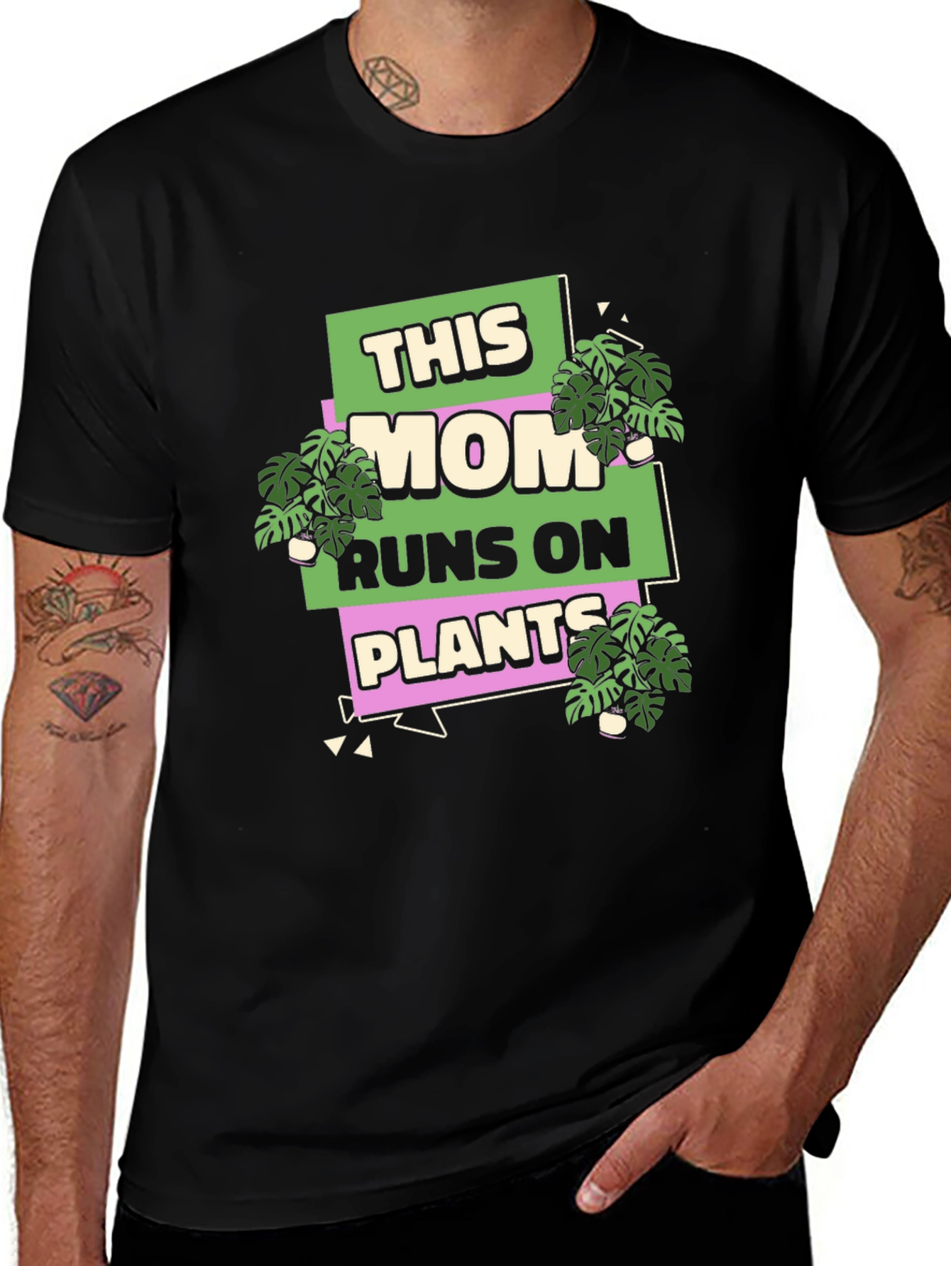This Mom Runs On Plants T-Shirt