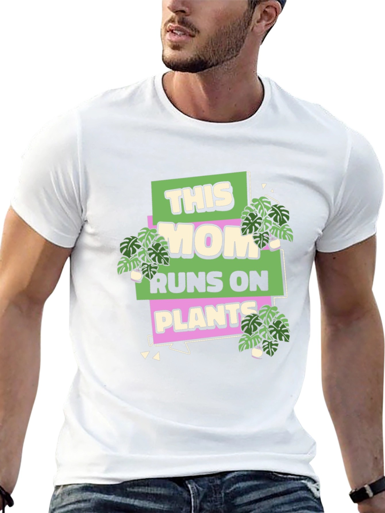 This Mom Runs On Plants T-Shirt