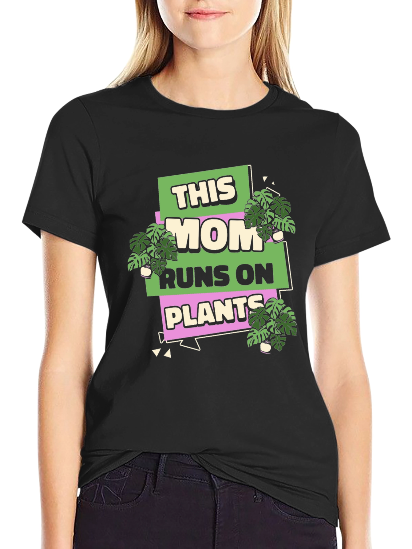 This Mom Runs On Plants T-Shirt
