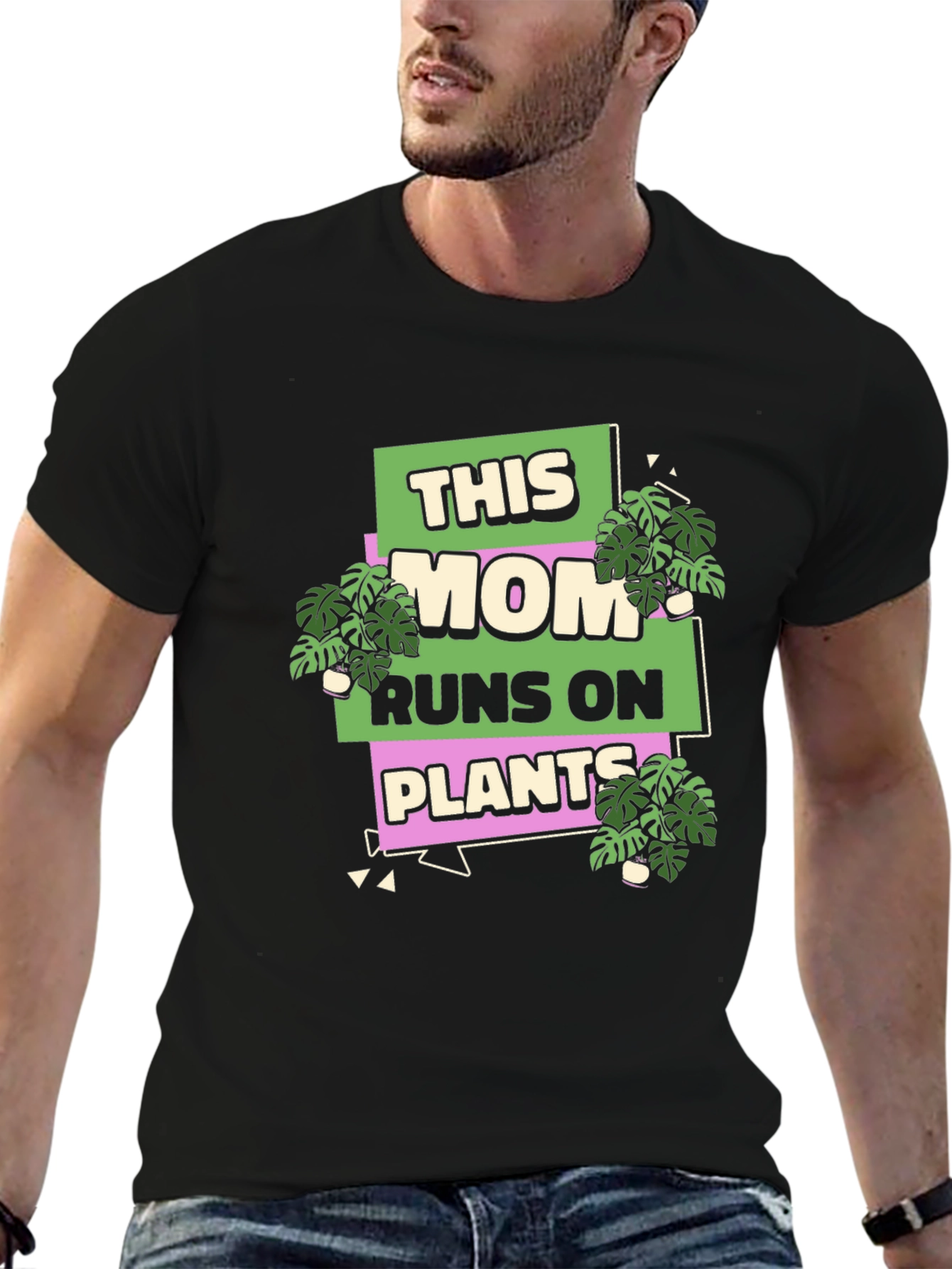 This Mom Runs On Plants T-Shirt