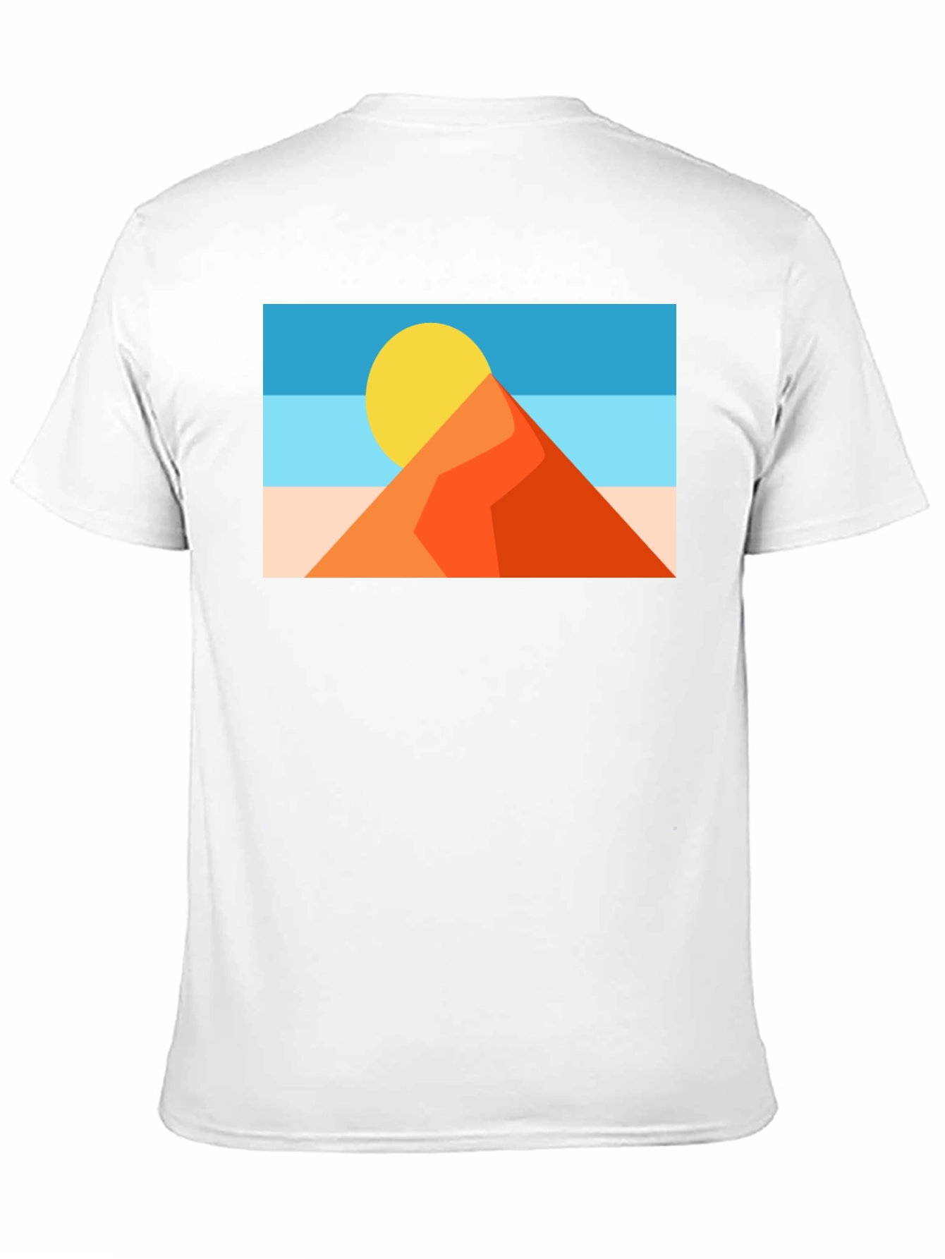 Geometric Desert Graphic Tee - Mens Black T-Shirt