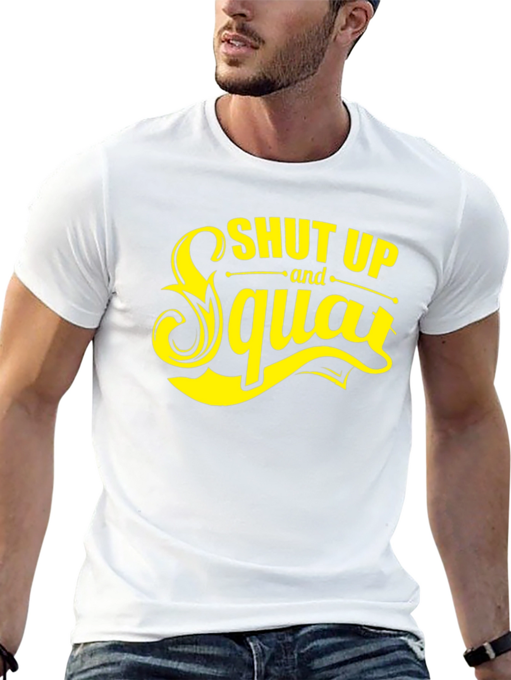 Shut Up and Squat Black Graphic Tee