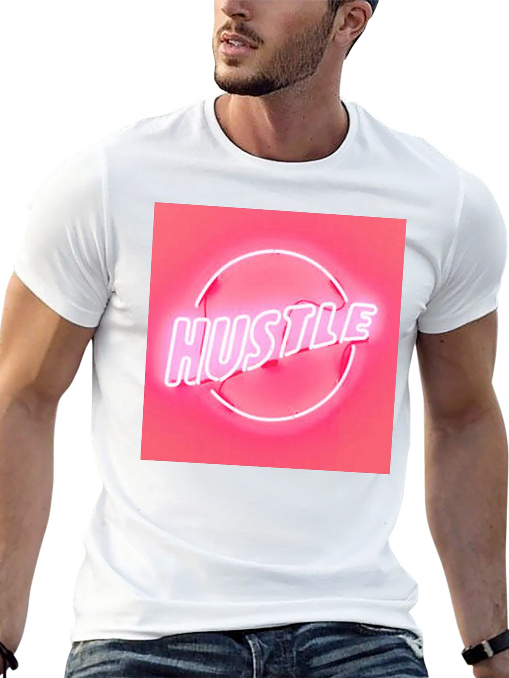 Neon Hustle Graphic Tee - Trendy Streetwear