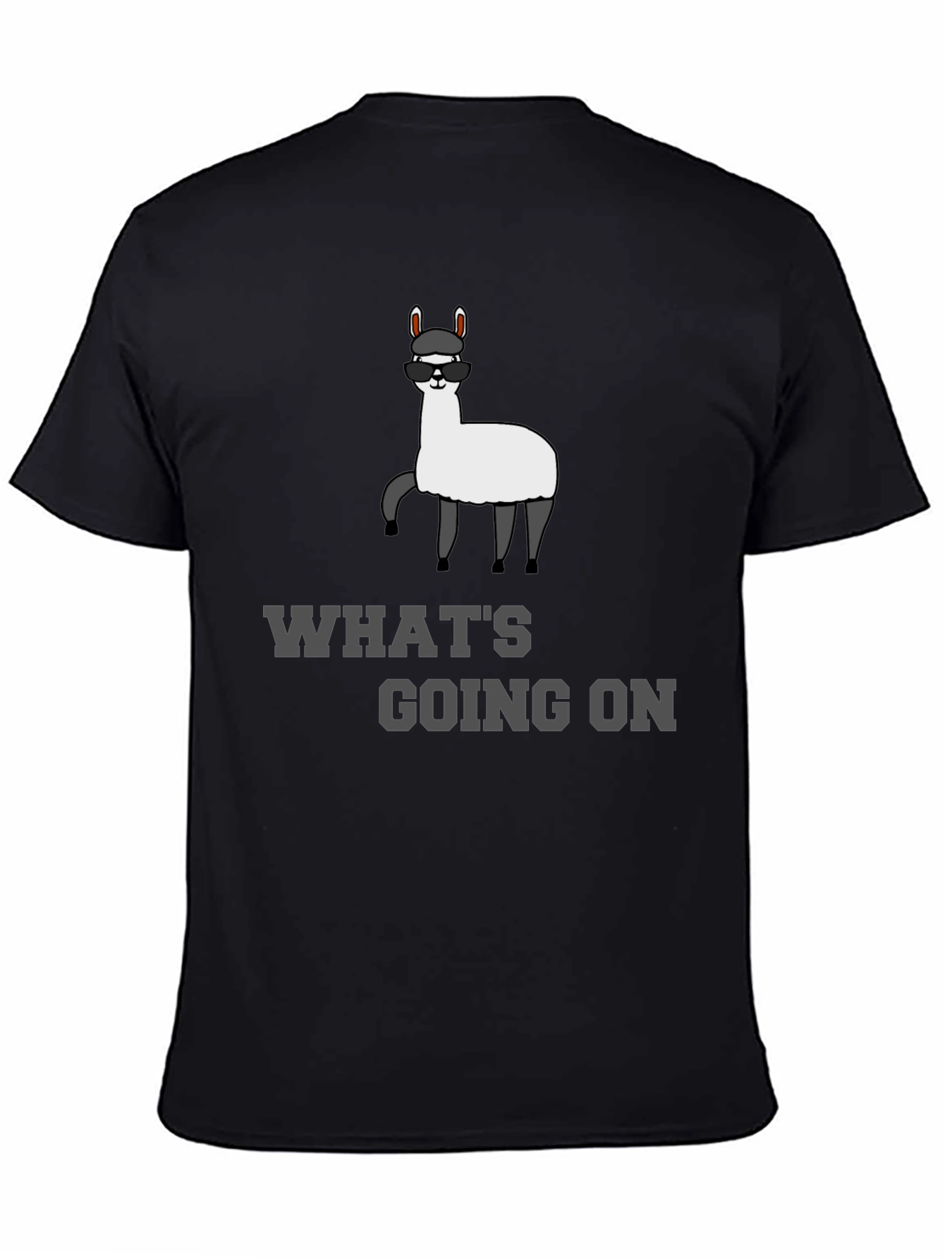 Cool Llama T-Shirt - Whats Going On? Funny Tee