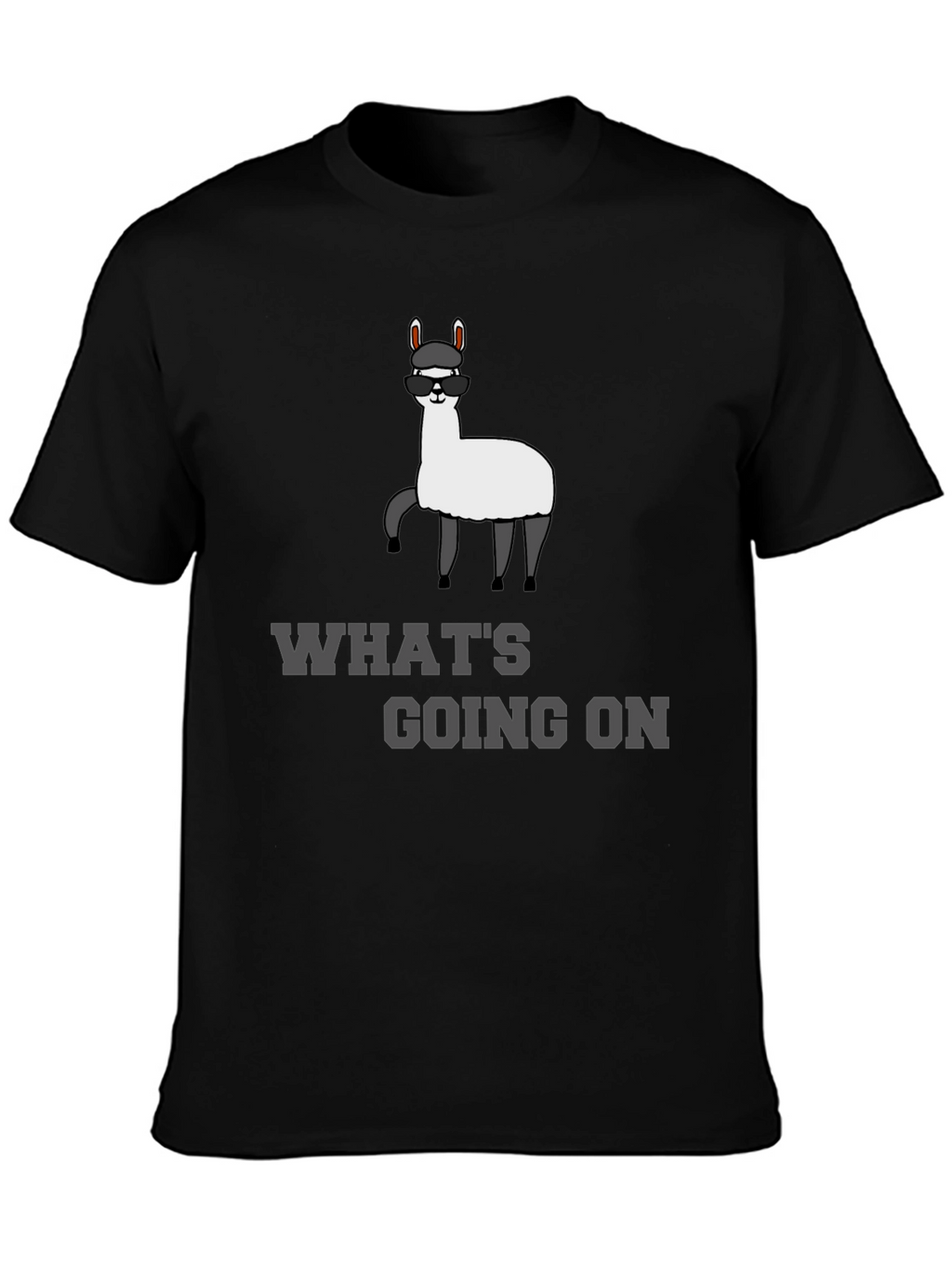 Cool Llama T-Shirt - Whats Going On? Funny Tee