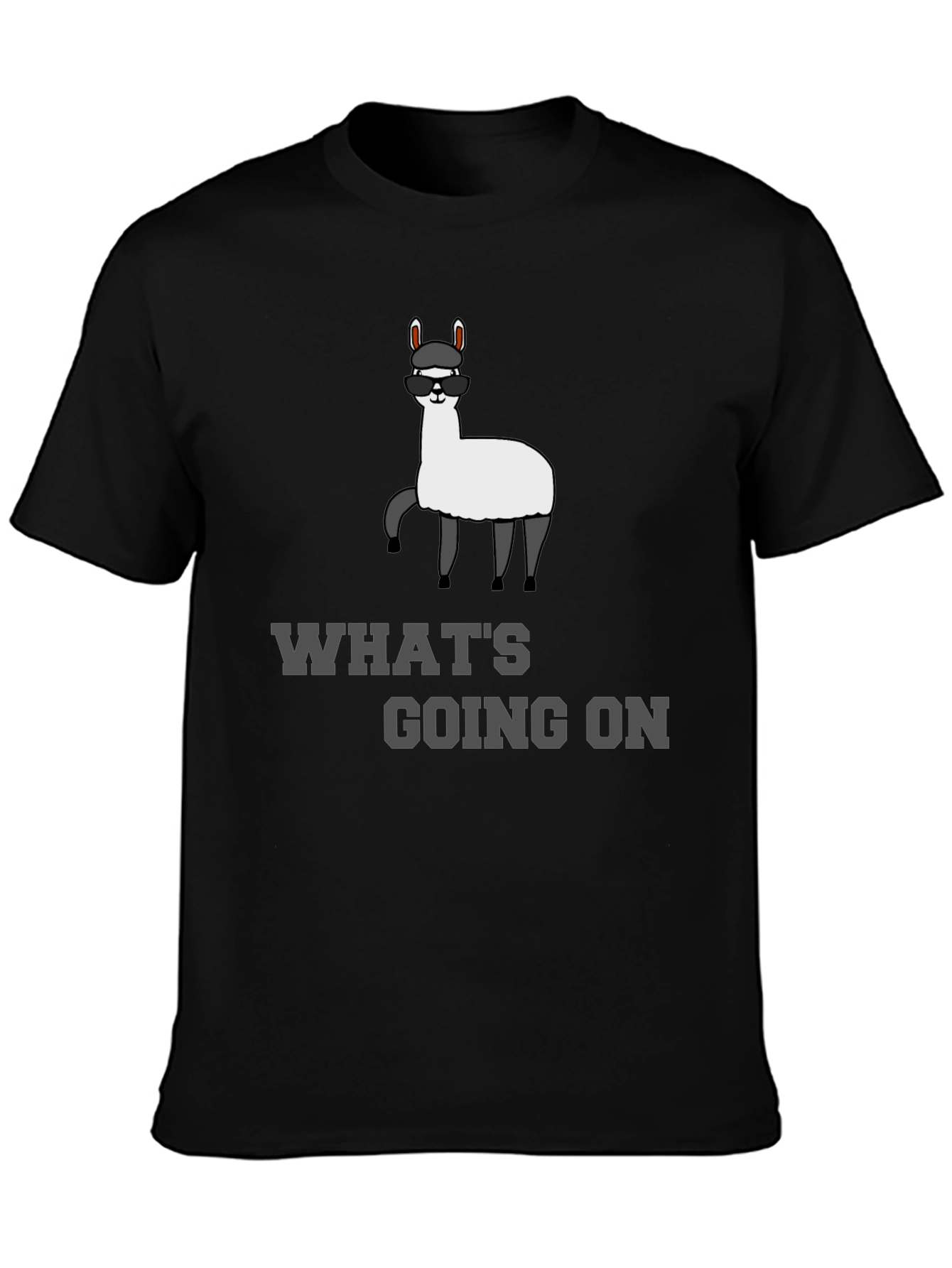 Cool Llama T-Shirt - Whats Going On? Funny Tee