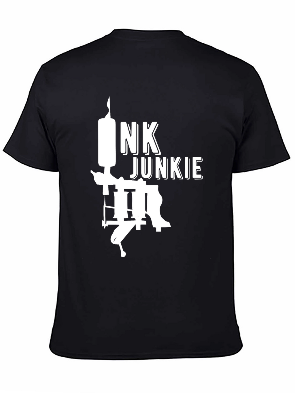 Ink Junkie Black Graphic Tee - Tattoo Lovers T-Shirt