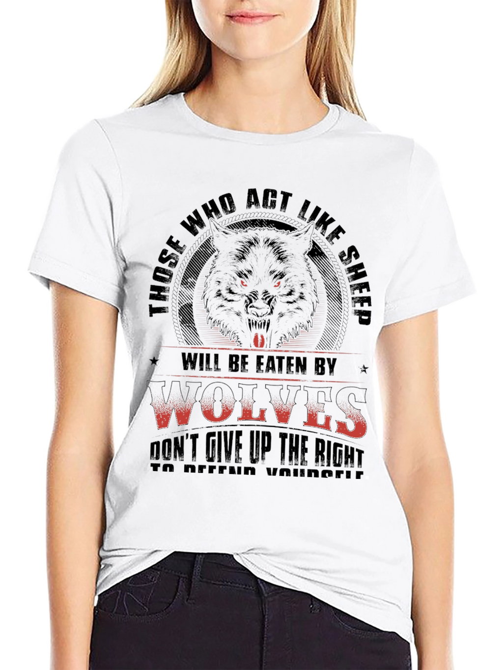 Wolf T-Shirt - Those Who Act Like Sheep