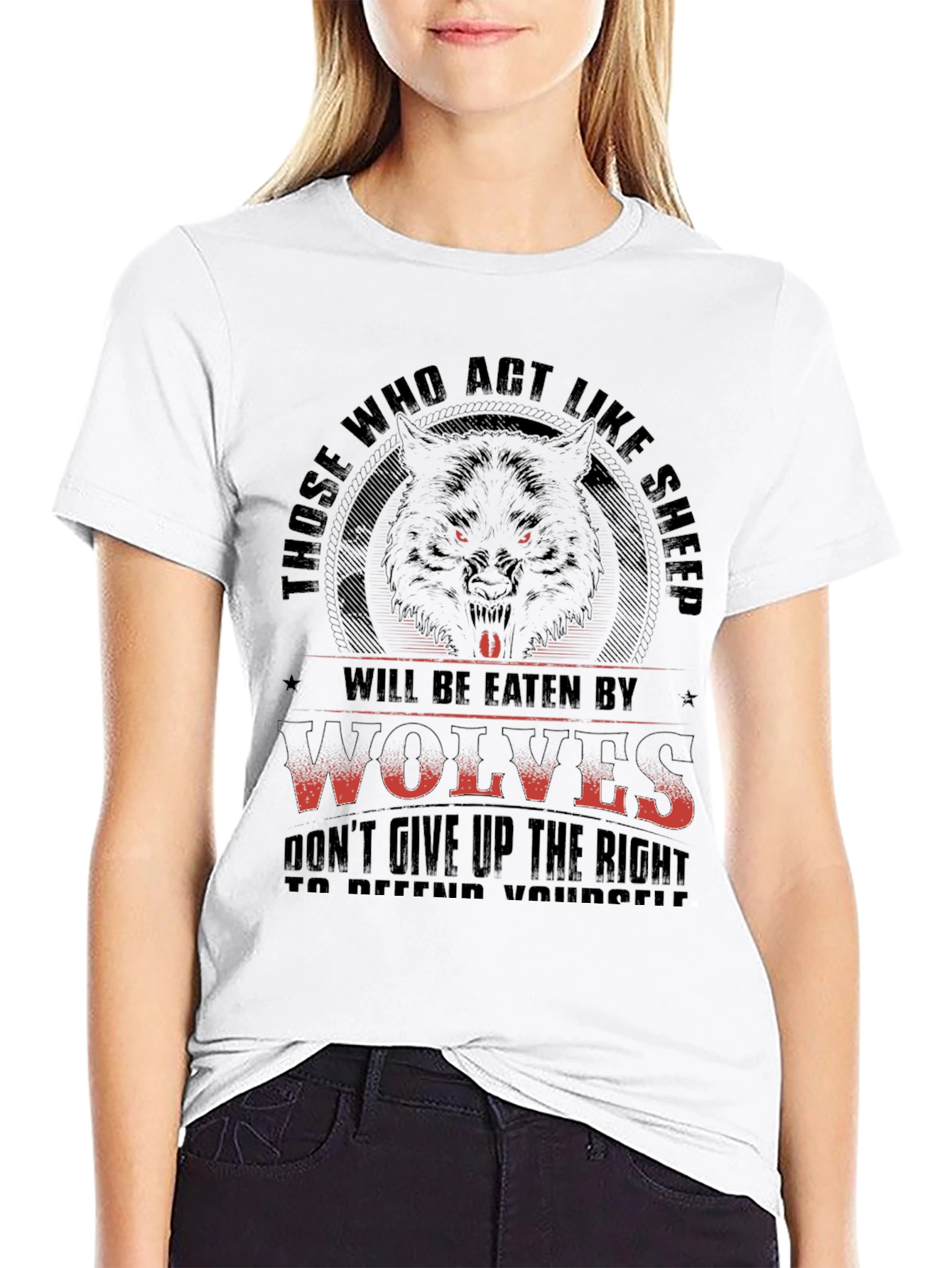 Wolf T-Shirt - Those Who Act Like Sheep