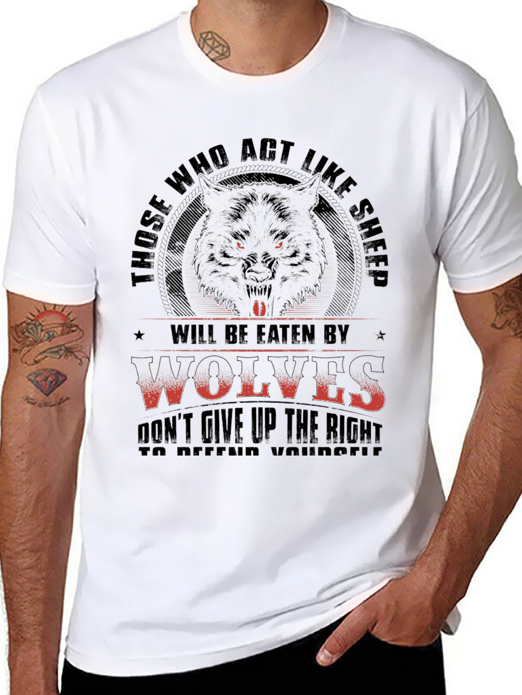 Wolf T-Shirt - Those Who Act Like Sheep