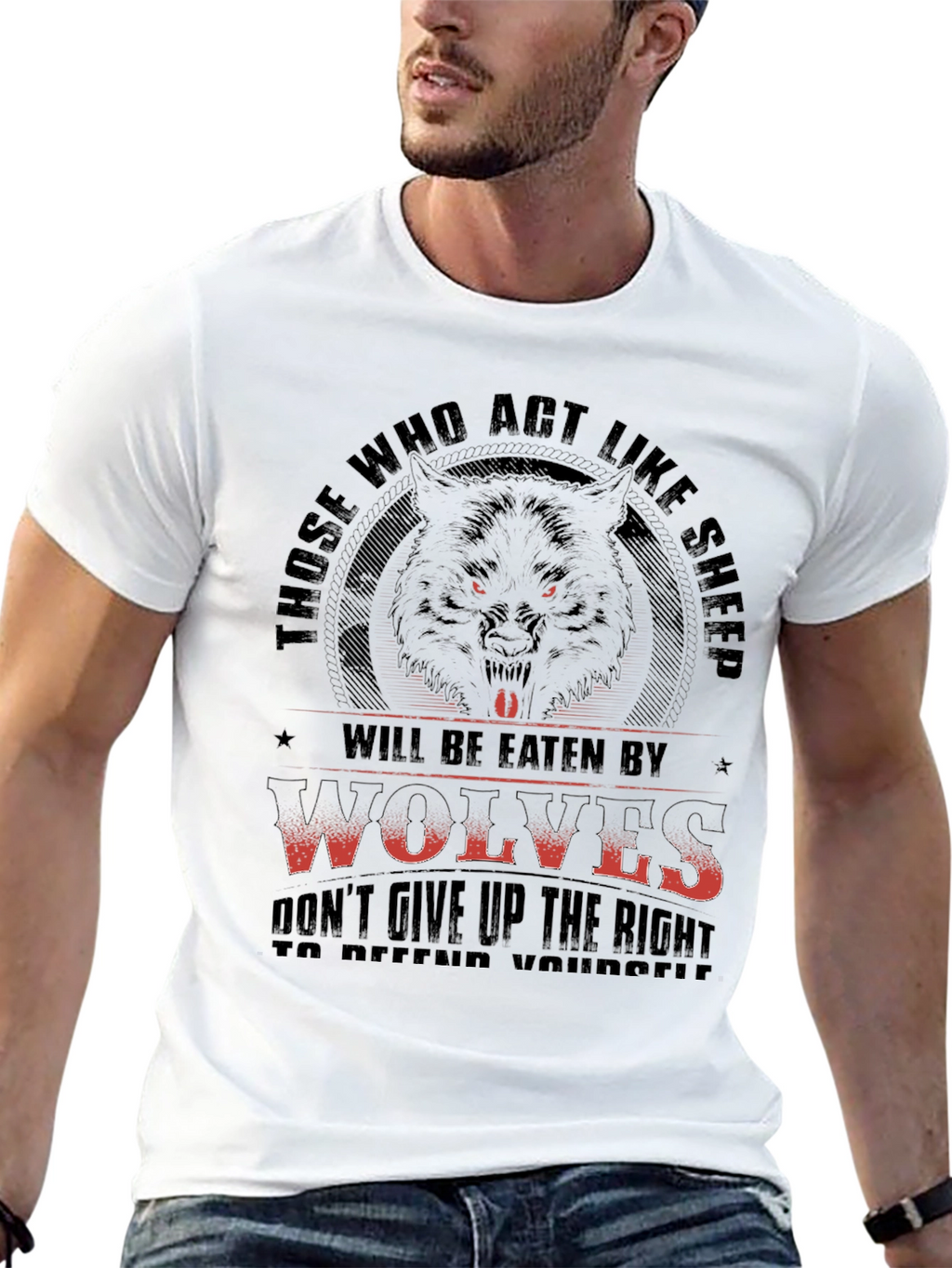 Wolf T-Shirt - Those Who Act Like Sheep