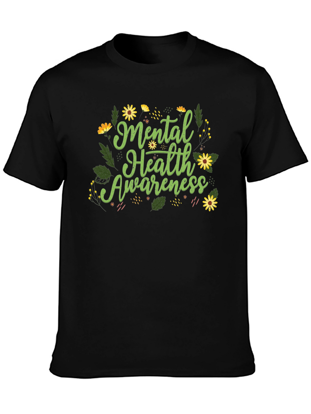 Mental Health Awareness Floral Tee