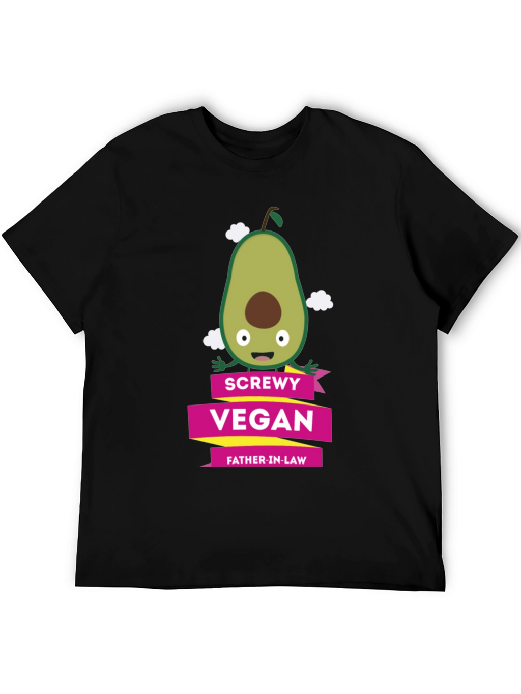 Screwly Vegan Father-in-Law T-Shirt Funny Avocado Graphic Tee
