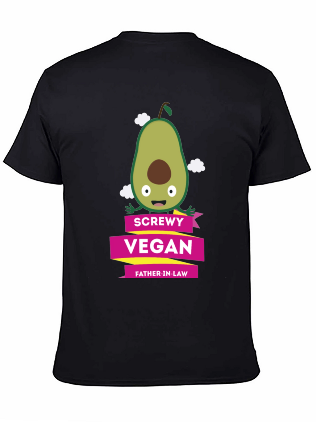 Screwly Vegan Father-in-Law T-Shirt Funny Avocado Graphic Tee
