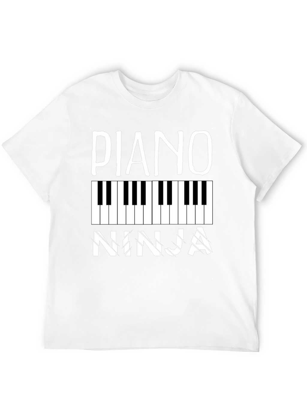 Piano Ninja Black Graphic Tee