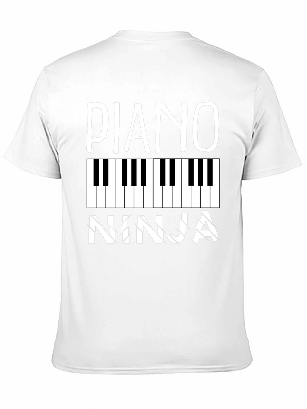 Piano Ninja Black Graphic Tee