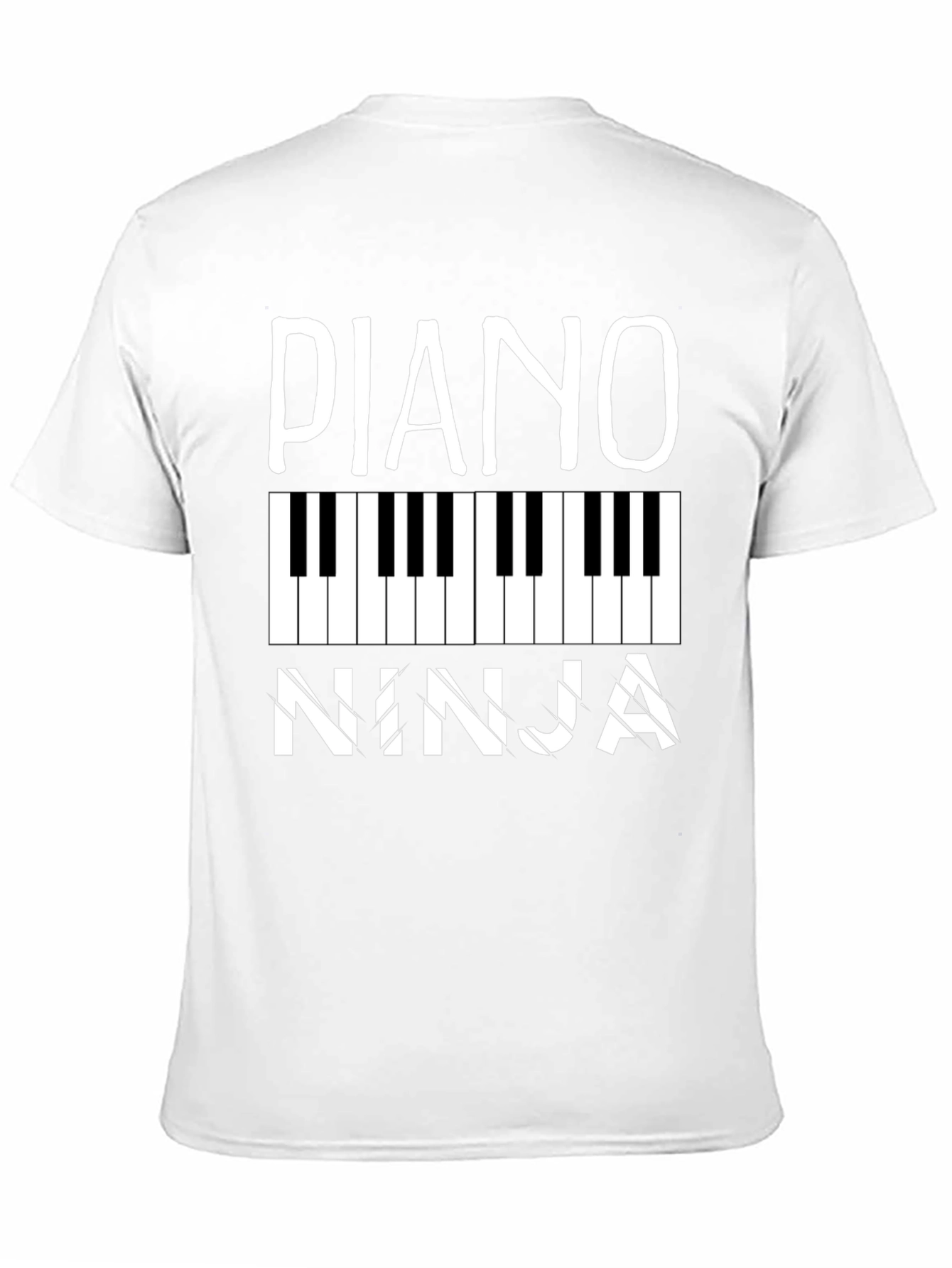 Piano Ninja Black Graphic Tee