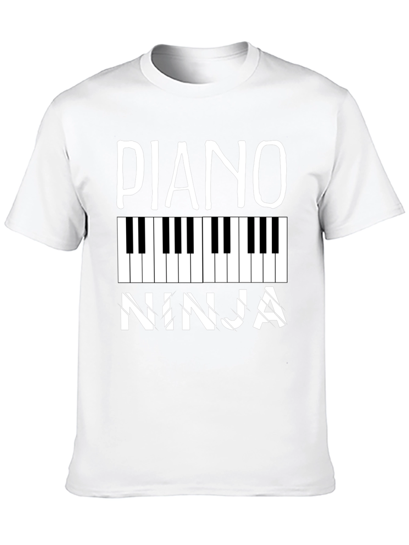 Piano Ninja Black Graphic Tee
