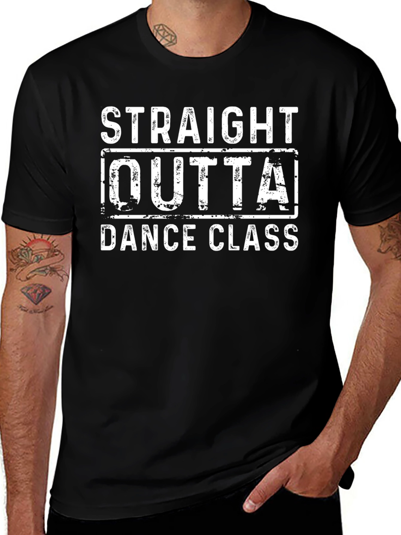 Straight Outta Dance Class Black T-Shirt