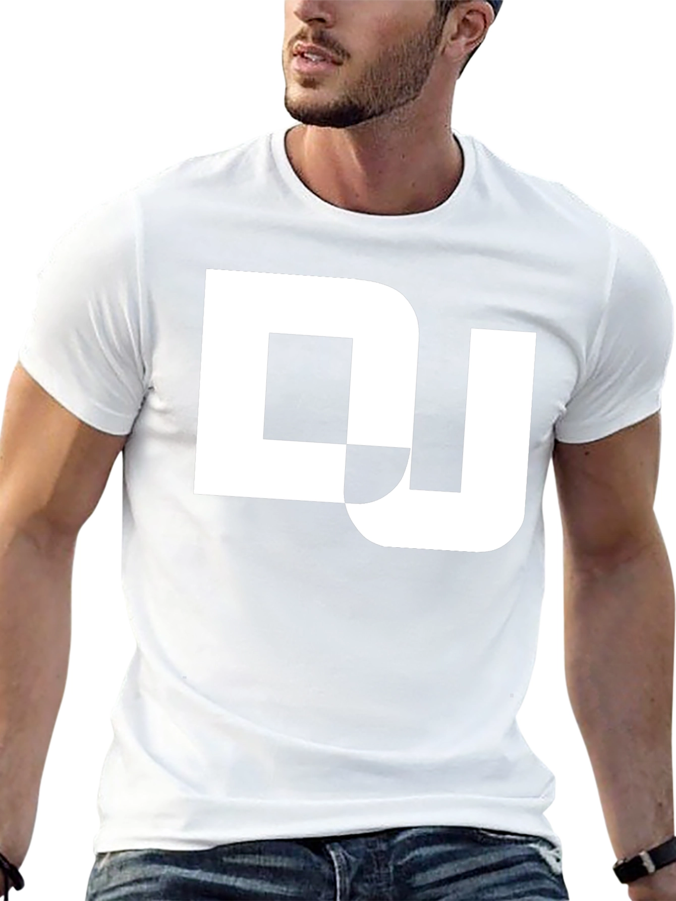 DJ Graphic Tee - Black Cotton Blend T-Shirt