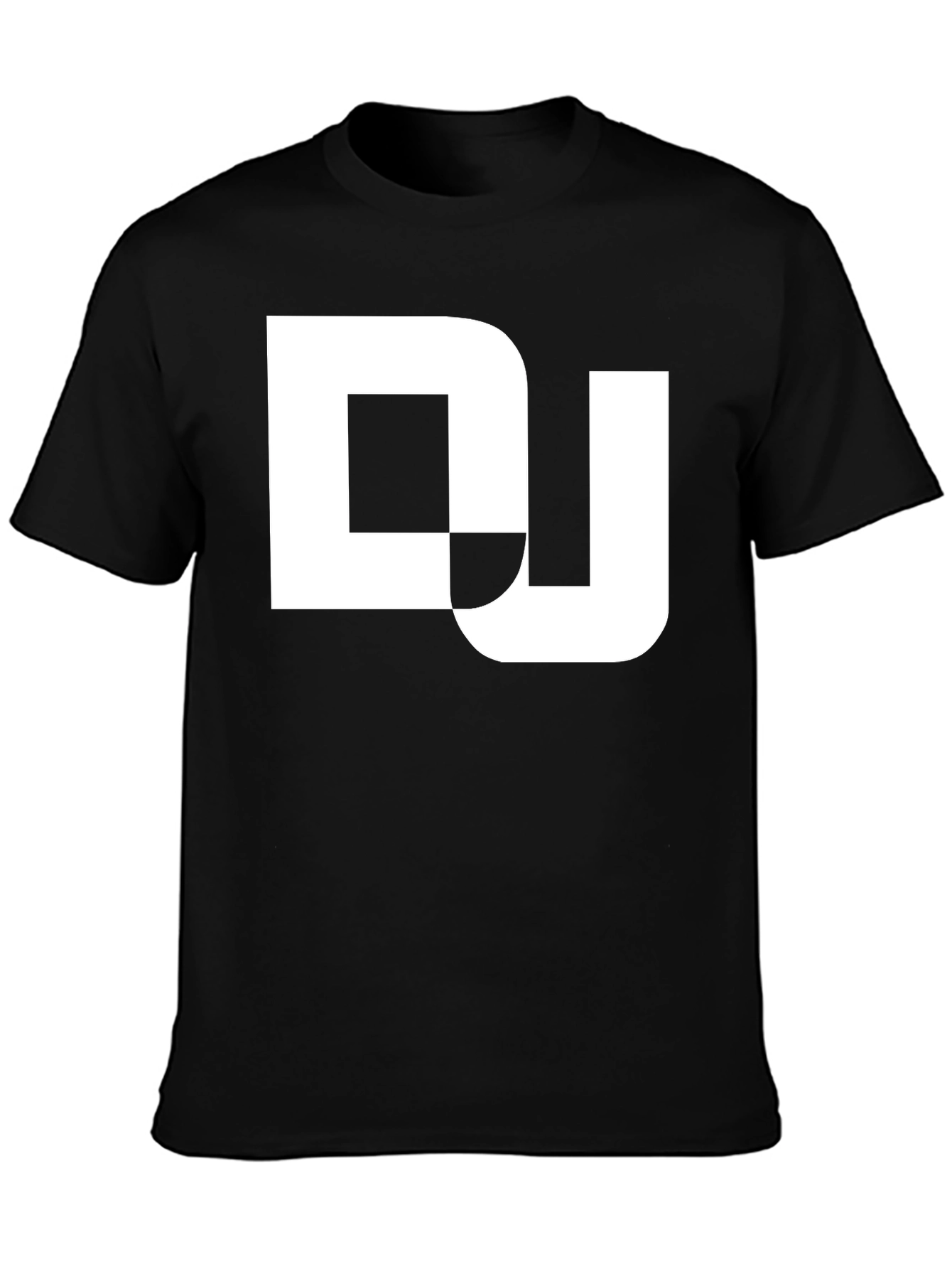 DJ Graphic Tee - Black Cotton Blend T-Shirt