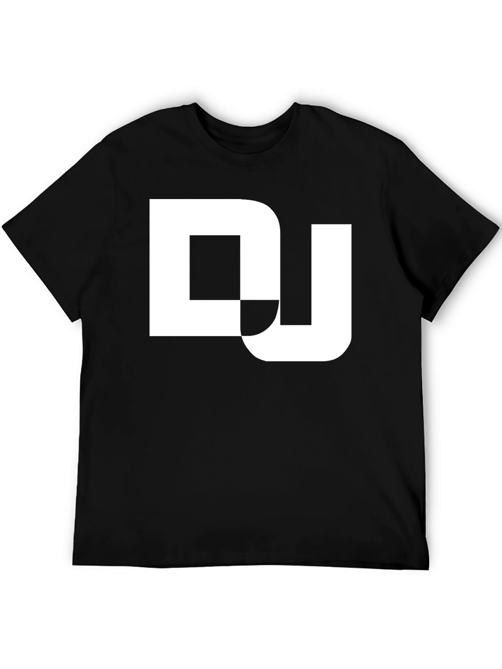 DJ Graphic Tee - Black Cotton Blend T-Shirt