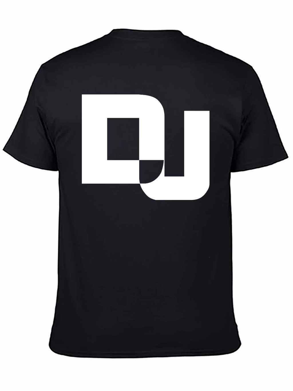 DJ Graphic Tee - Black Cotton Blend T-Shirt