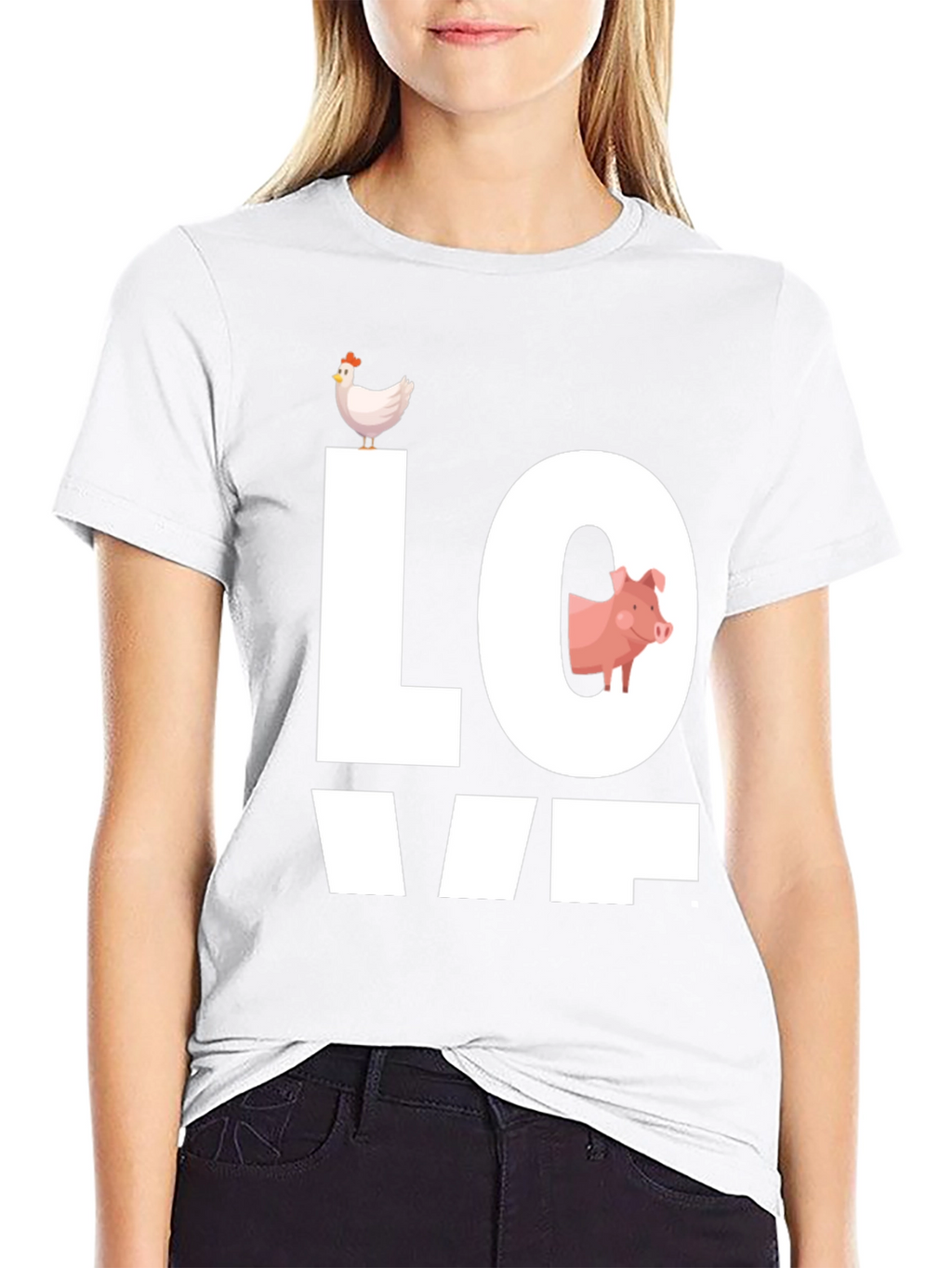 Farm Animal Love Graphic T-Shirt