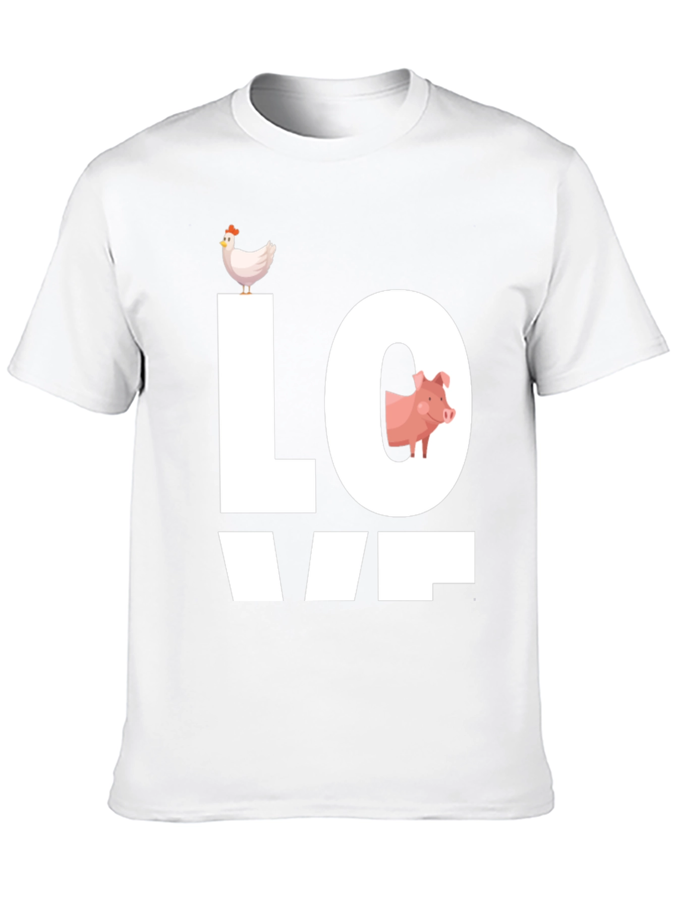 Farm Animal Love Graphic T-Shirt
