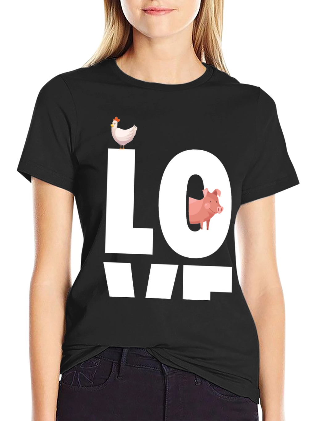 Farm Animal Love Graphic T-Shirt