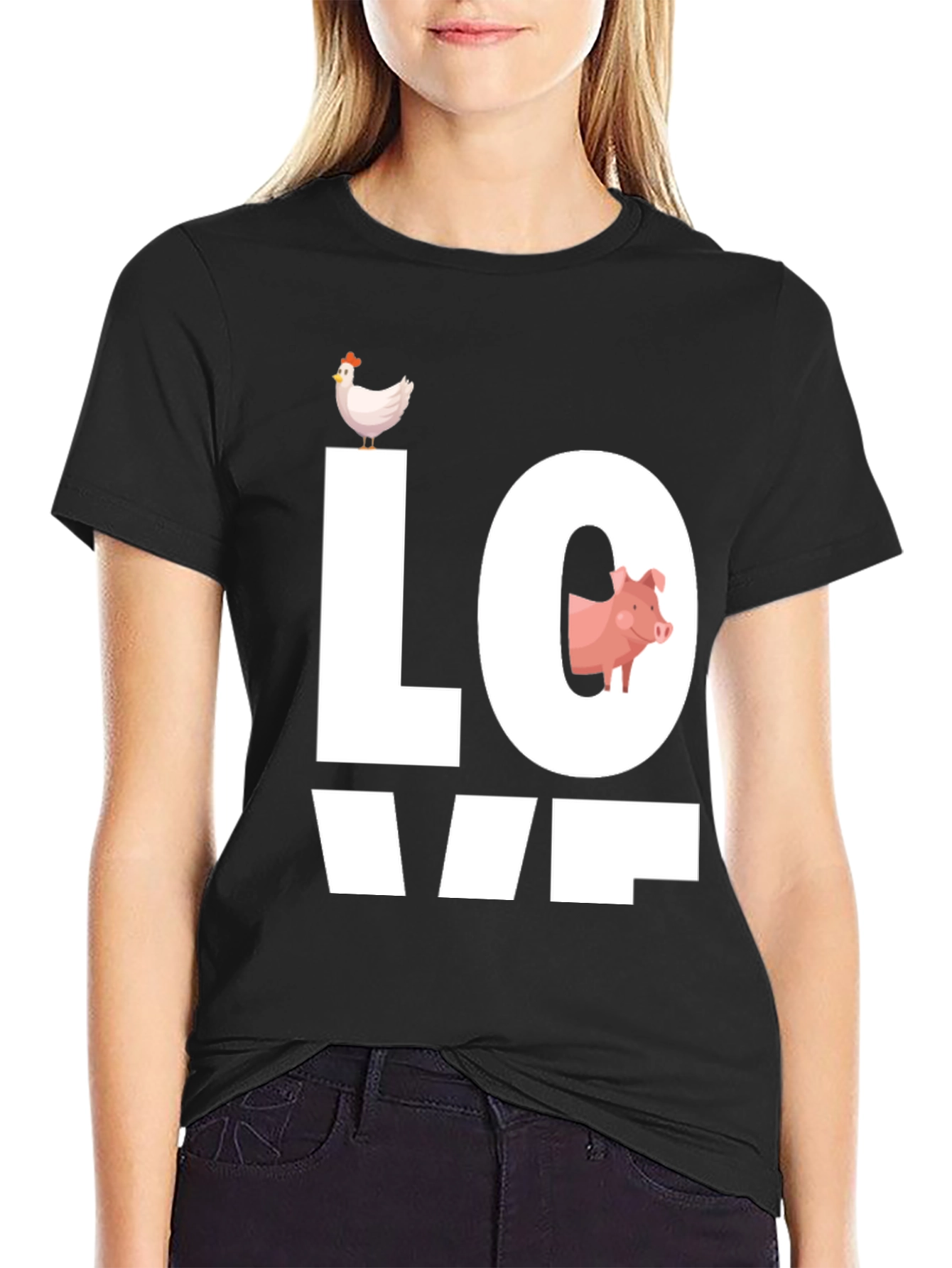 Farm Animal Love Graphic T-Shirt