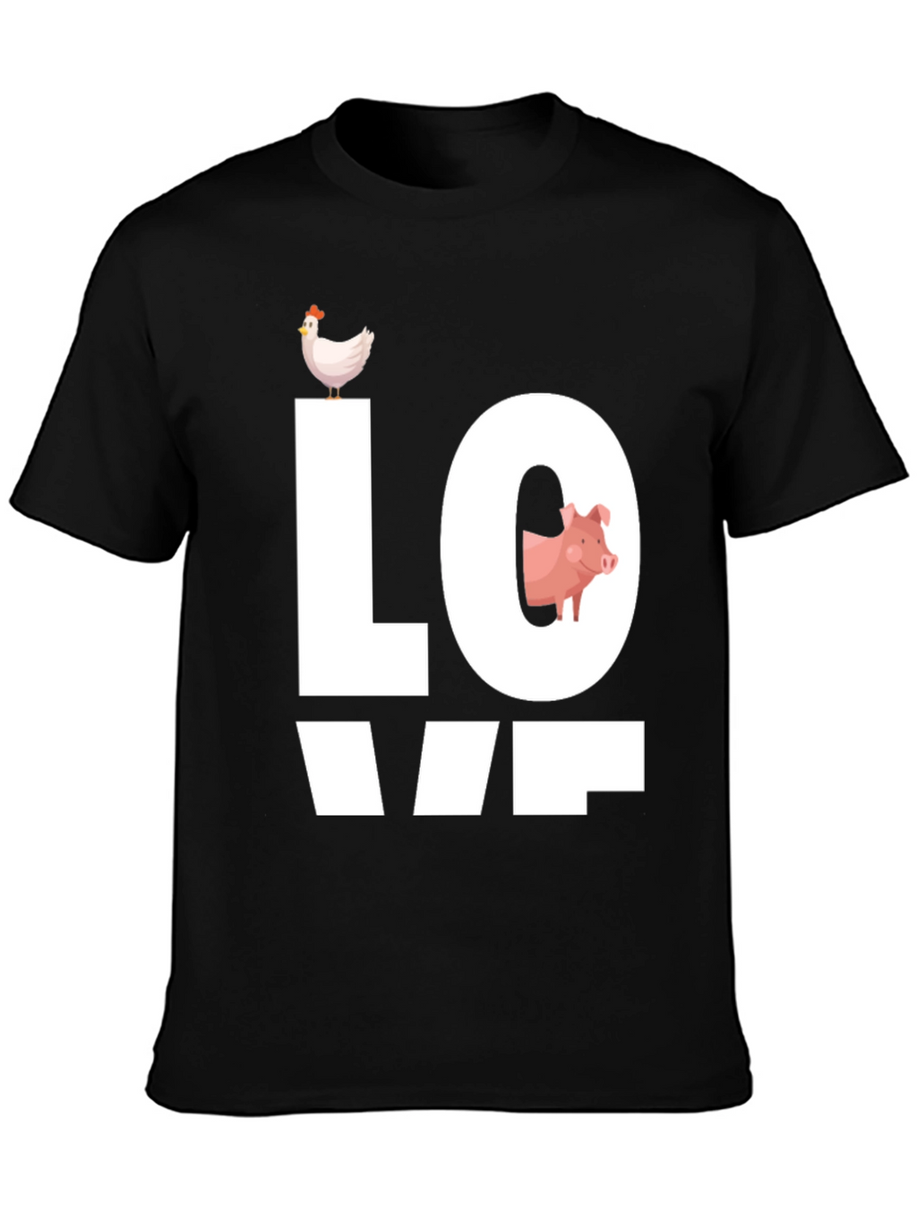 Farm Animal Love Graphic T-Shirt