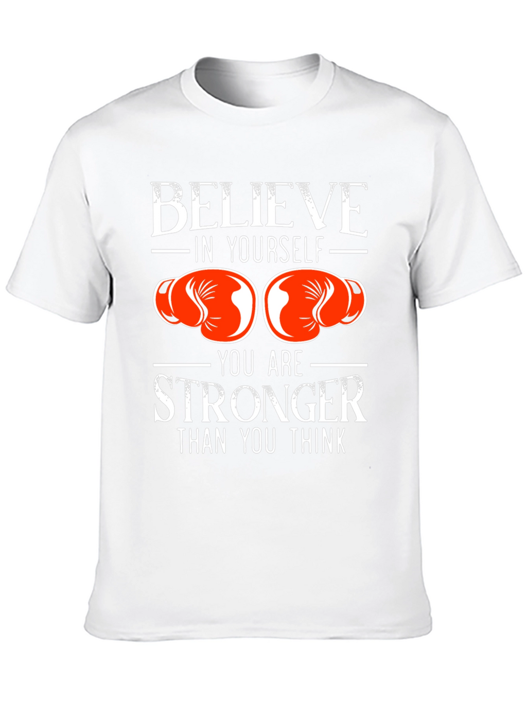 Believe in Yourself Boxing Gloves Graphic T-Shirt