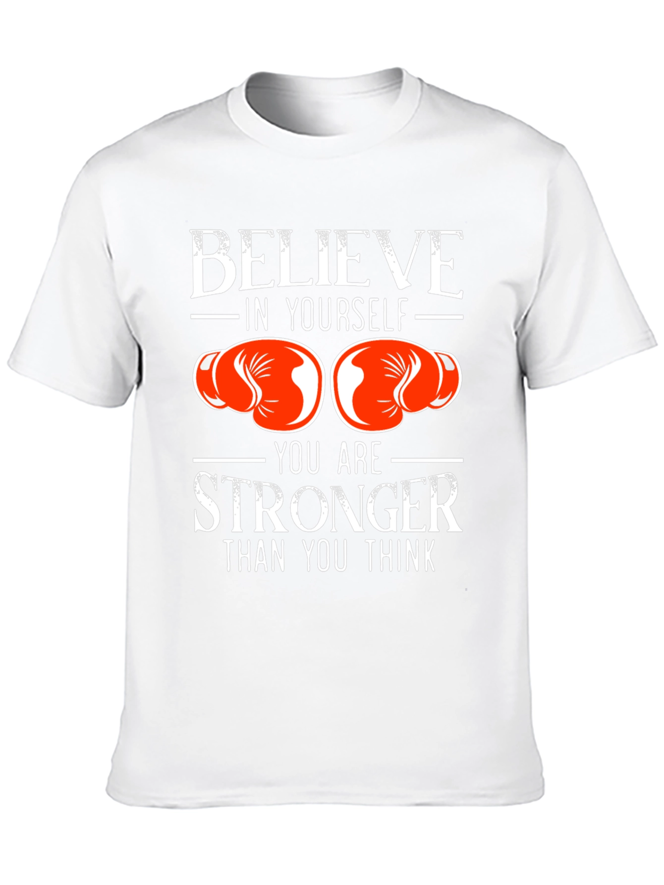 Believe in Yourself Boxing Gloves Graphic T-Shirt