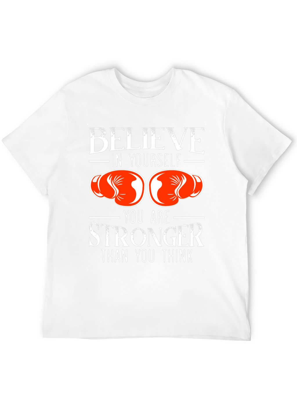 Believe in Yourself Boxing Gloves Graphic T-Shirt