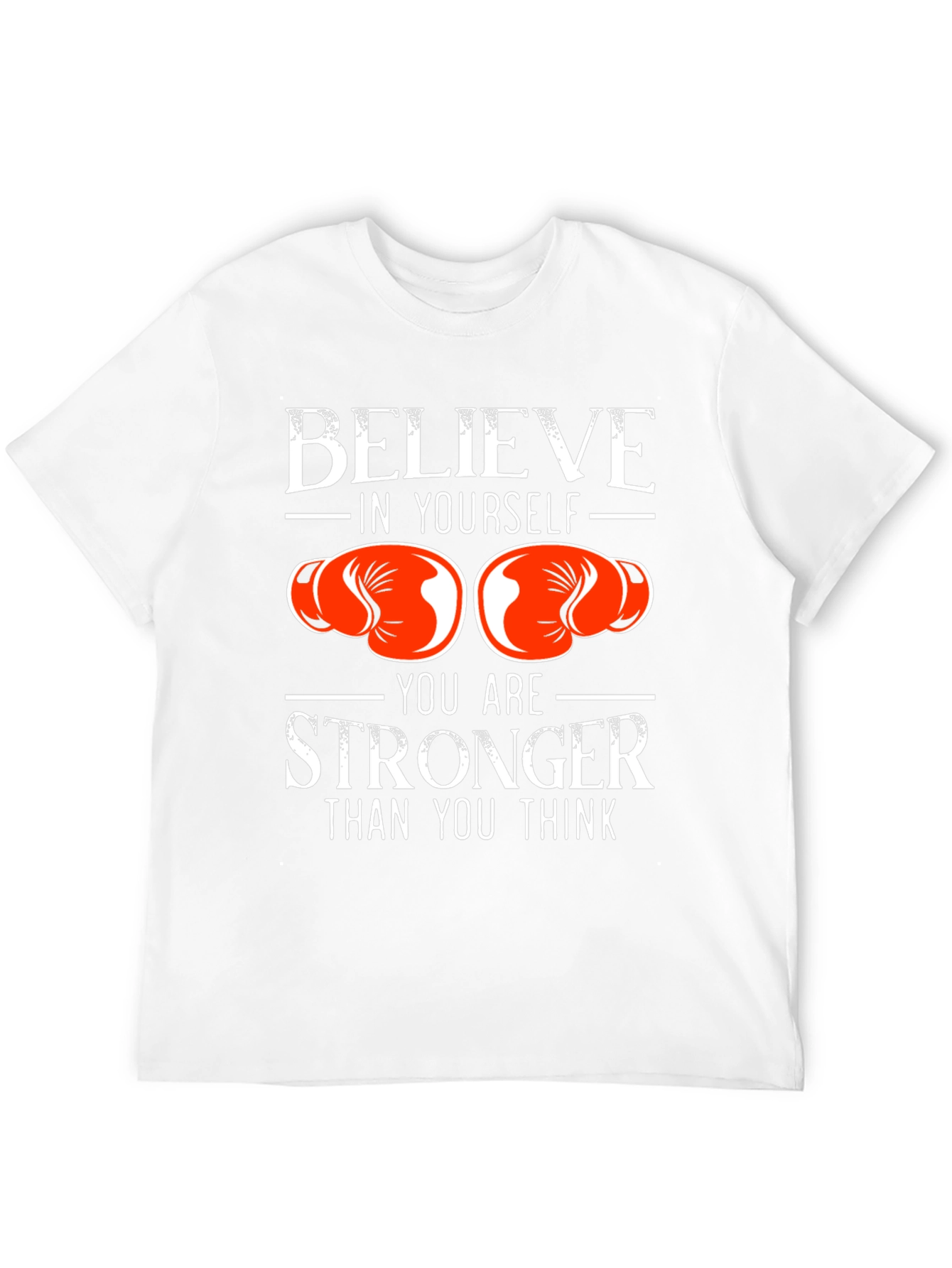 Believe in Yourself Boxing Gloves Graphic T-Shirt